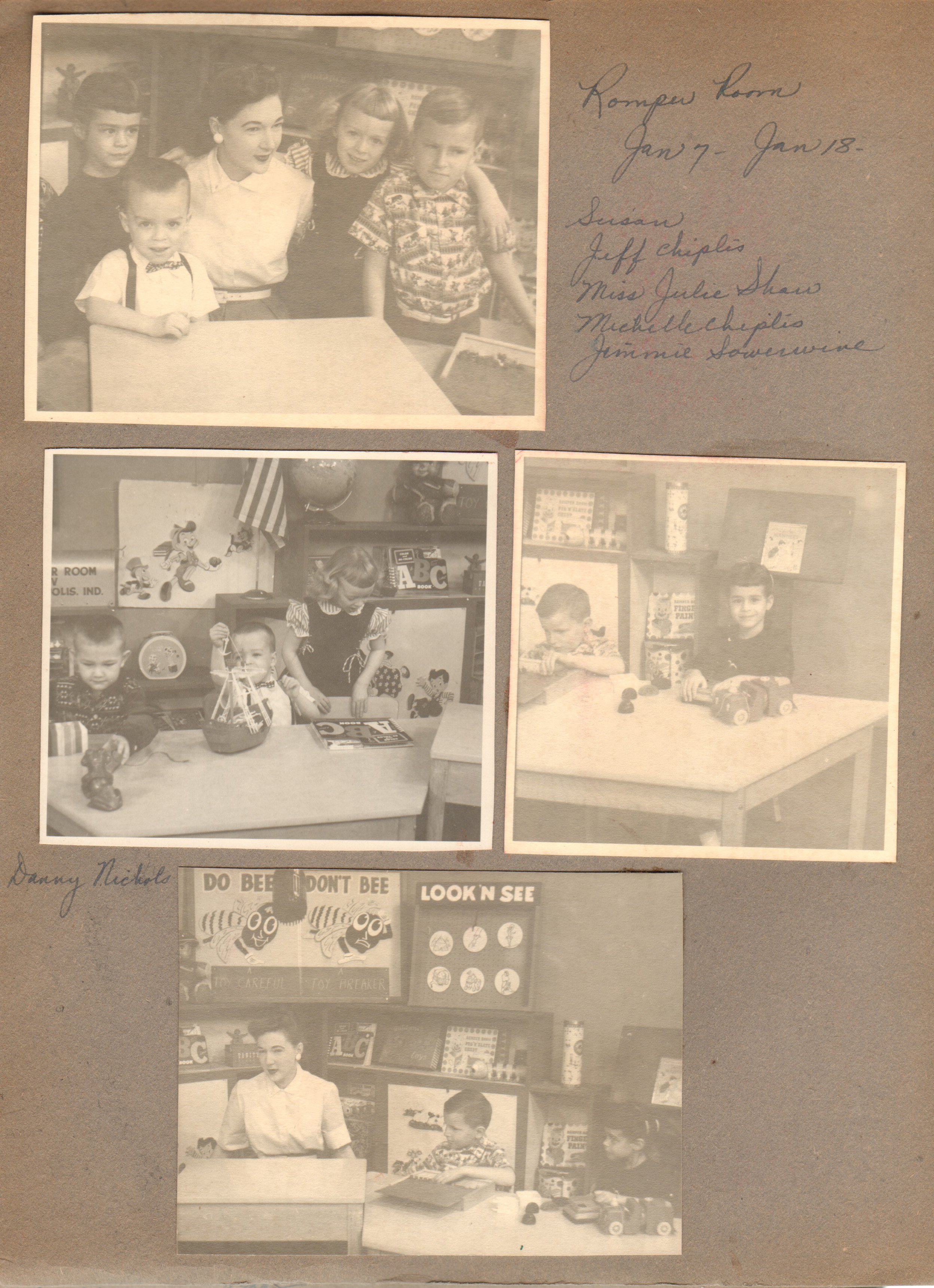Romper Room - Susan, Jeff Chiplis, Miss Julie Shaw, Michelle Chiplis, Jimmie Sowerwine. Danny Nichols.