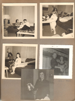 6122 living room Susan, Rosemary and John. Helen and Rosemary at 3845 Capitol.