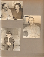 Couple on sofa. Cub scout