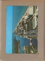 large postcard - helicopter scene of Hollywood beach, Florida