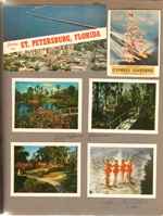 postcard St. Petersburg, Florida. Cypress Gardens brochure and purchased photos