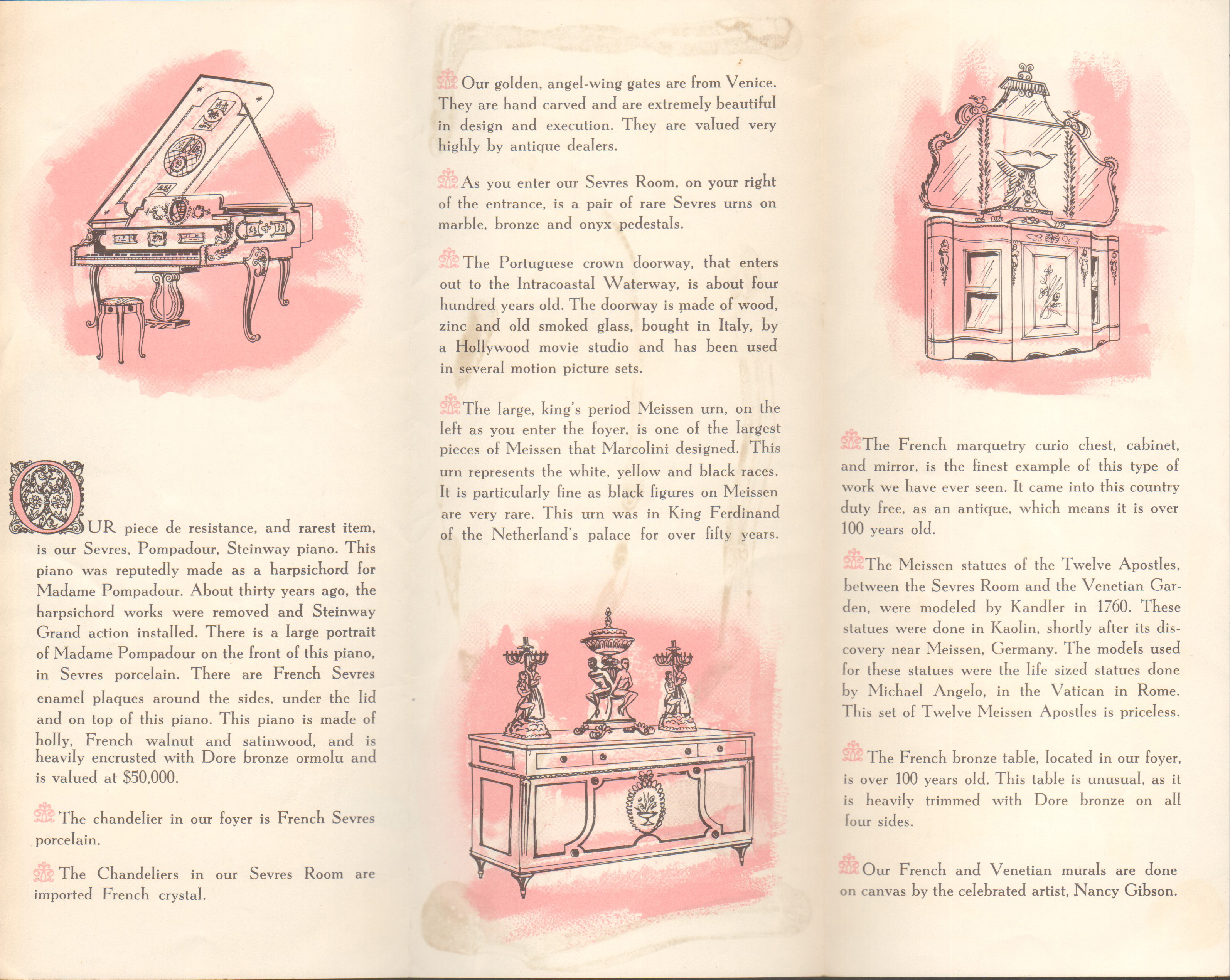Creighton's Restaurant brochure