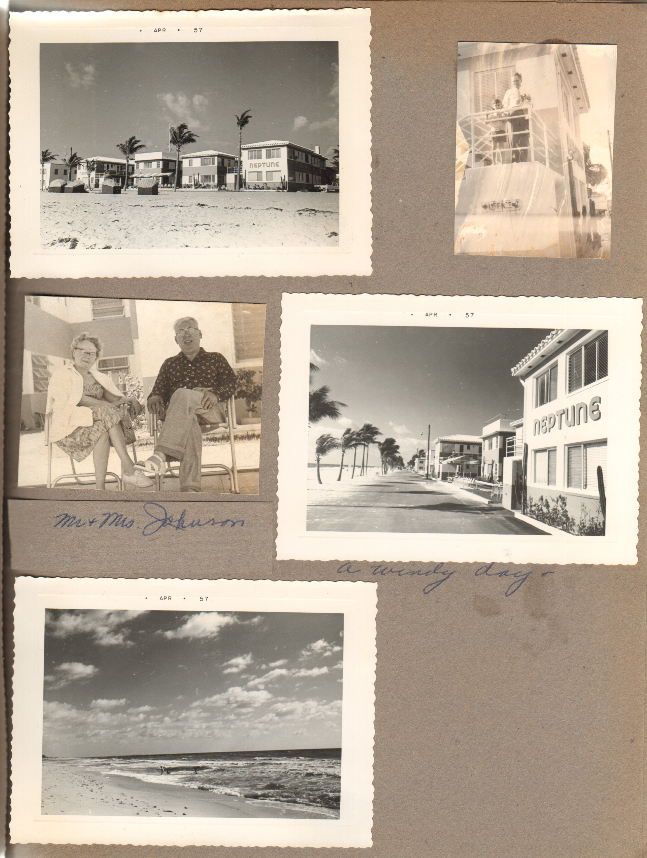 Hollywood Beach - Neptune. Mr and Mrs Johnson. Broadwalk.