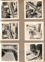 Hollywood Beach - Neptune. Mrs Wm Walter, Mrs Paul Blakeslee, Mrs Jack Thomas. Jack Thomas. Dr Blakeslee on shuffleboard court. Rosemary.