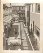 Hollywood Beach - Neptune. Dr Blakeslee on shuffleboard court 8x10