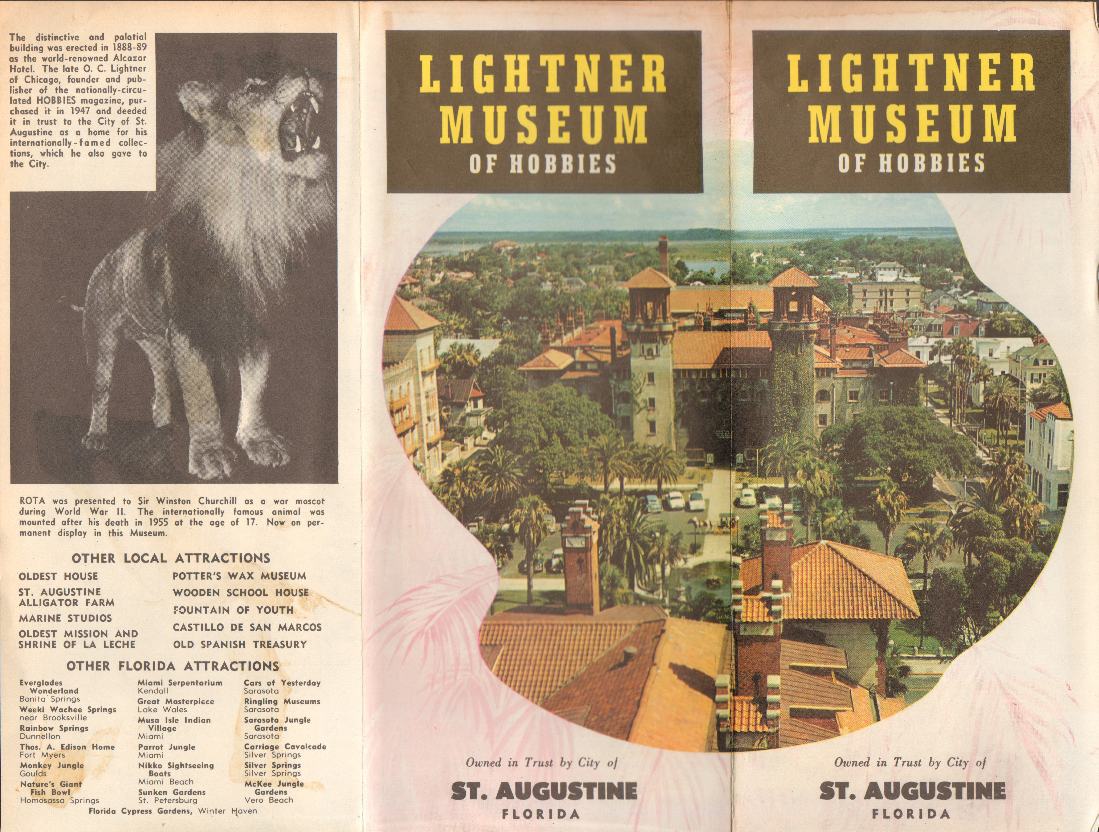 Lightner Museum of Hobbies brochure - St Augustine