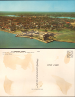 St Augustine, Florida - aerial view of Castillo de San Marcos postcard