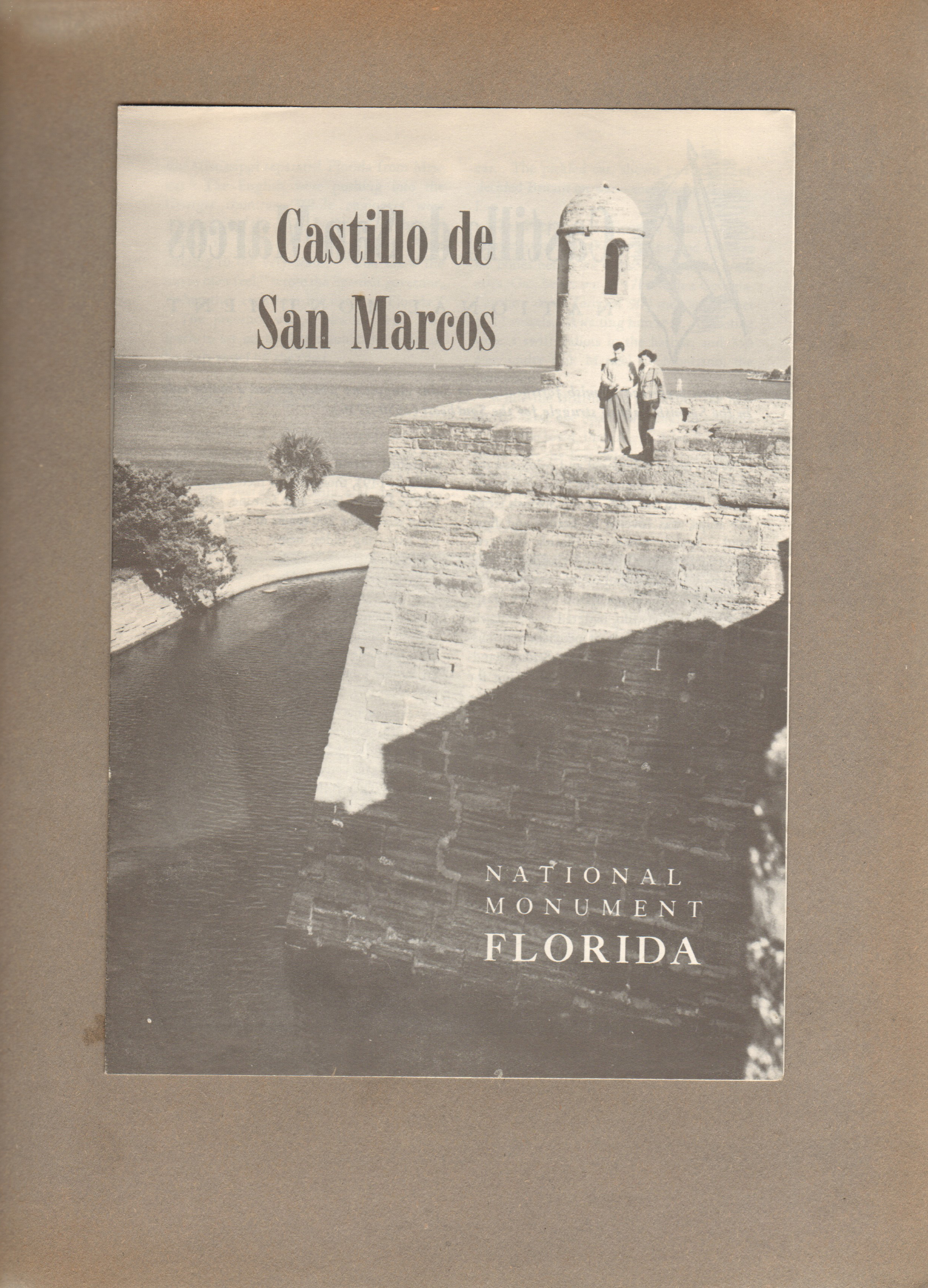 St Augustine, Florida - Castillo de San Marcos booklet