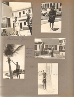 Hollywood Beach - Neptune - Paul and Gene shuffleboard. Susan. John with palm tree.