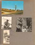 postcard Sycamore. Father Nichols and Father Bernie at Neptune Hollywood Beach. Rosemary and Susan at 3845 Capitol