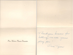 Thank You note Mrs Robert Mason Dearmin