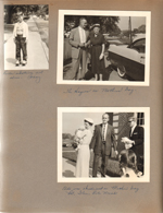 Susan roller skating. Helen and Girstle on Mother's Day/ Eddie christened - Pat, Glen, Pete Novak