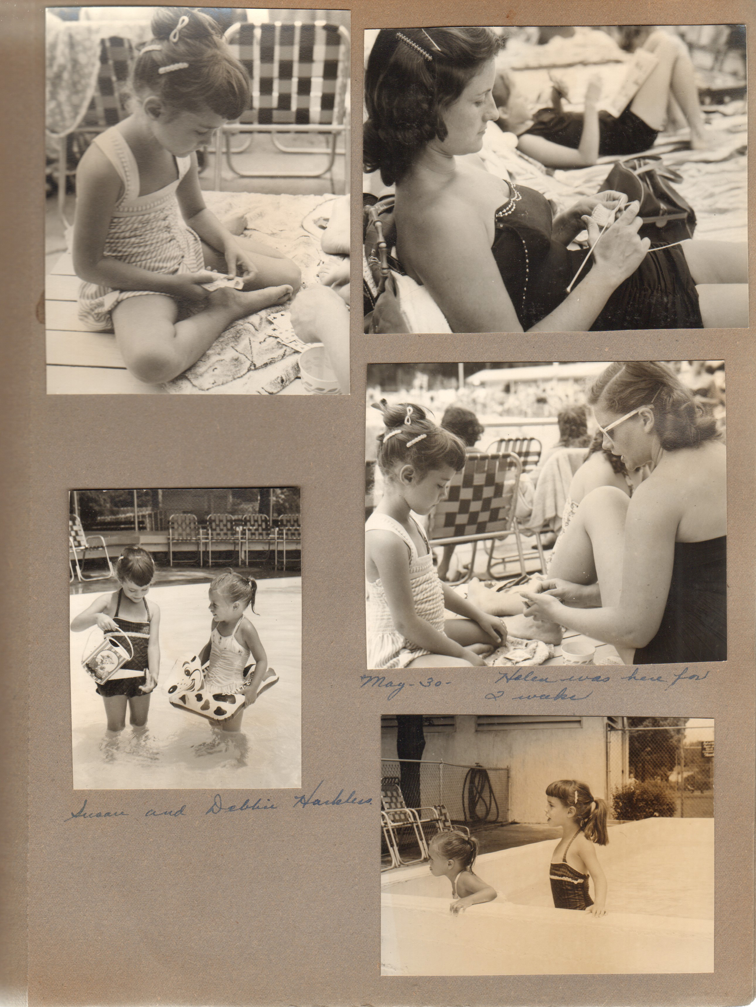 Riviera Club - Susan. Rosemary knitting. Helen. Debbie Harkless