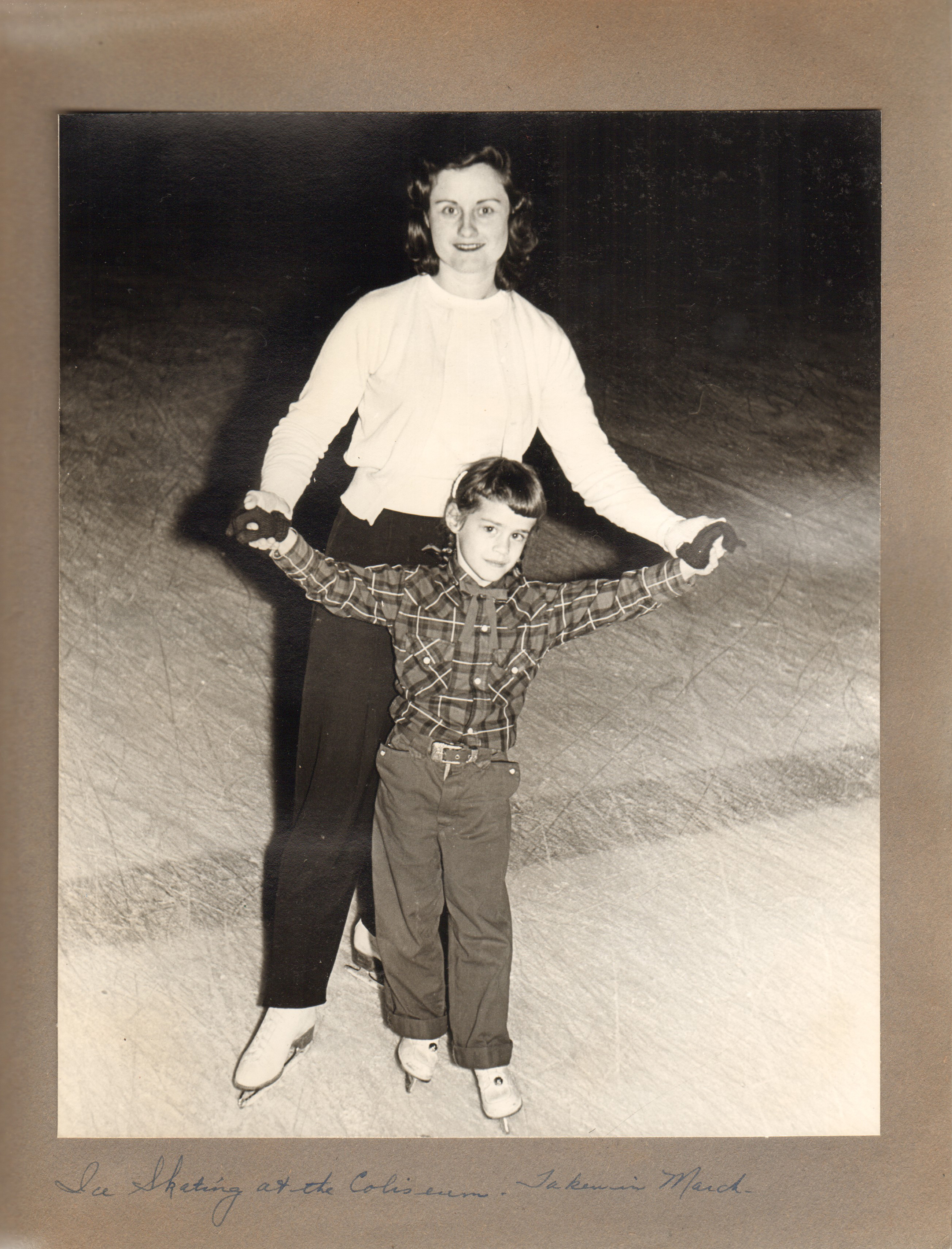 Ice skating at coliseum Rosemary Susan