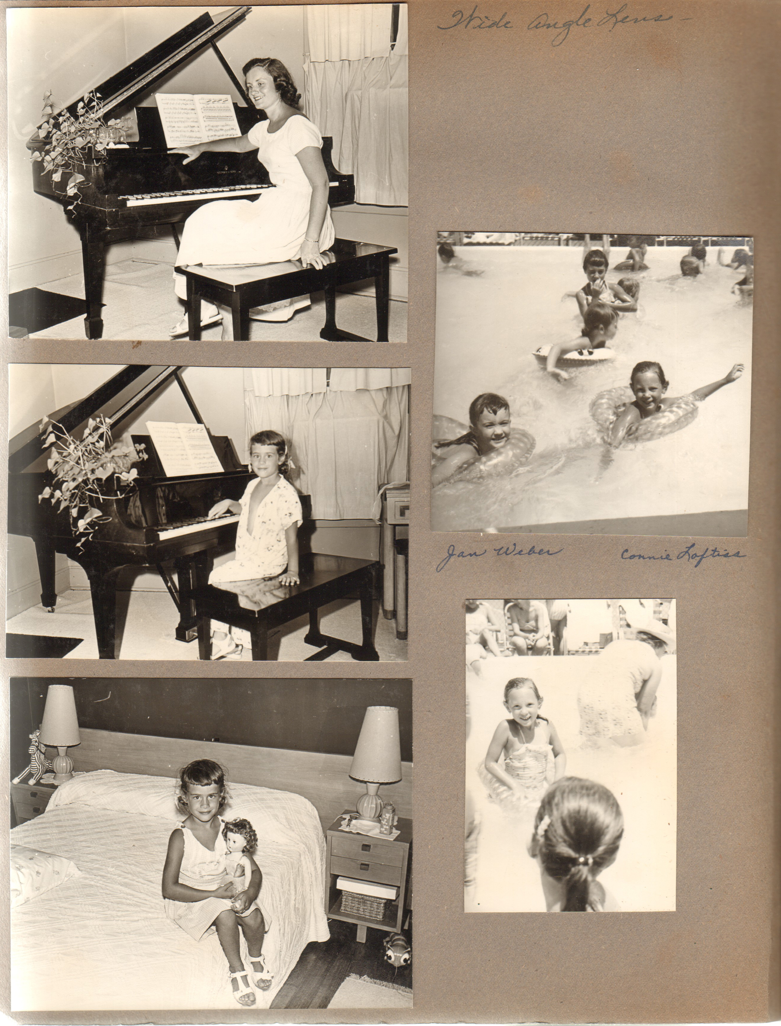 6122 piano rosemary, Susan. Susan in bedroom. Riviera Club Jan Weber, Connie Loftiss