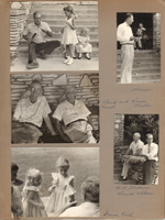 Draper Reunion Bedford -  Warren. Claud Harrell and Roscoe Miller. Bill Waldren, Claude Wilson. Donna Ruth