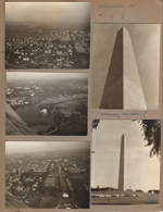 Washington DC Washington Monument. Aerials from plane