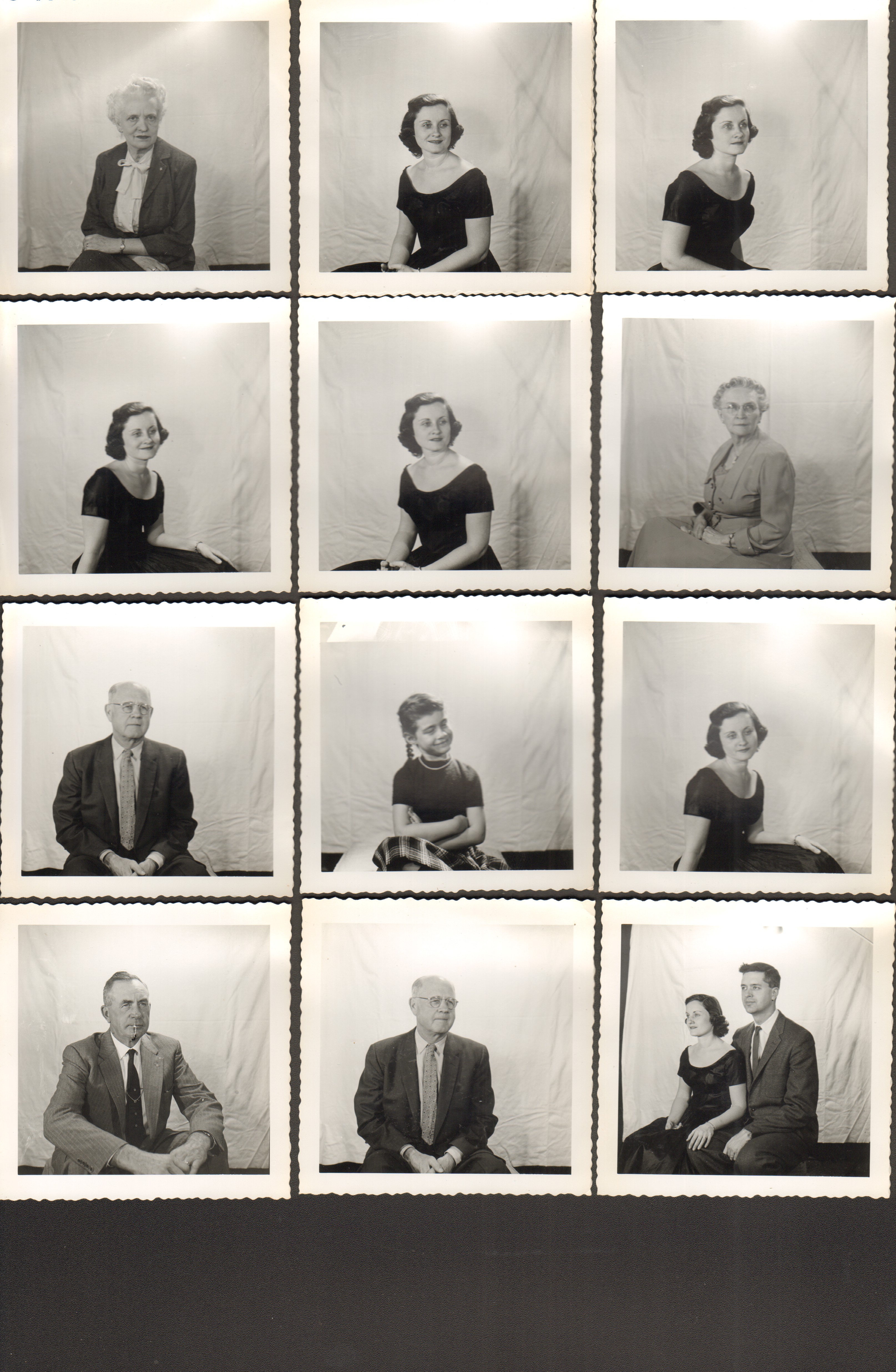 loose portraits - Helen Hague. Rosemary. Vonnie Letsinger. Susan. Girstle Hague.  Letsinger, John Rosemary