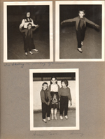 Rosemary and Susan skating at coliseum. Susan, Carol, Sunny