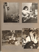 6122 Susan Christmas tree and packages. Blouse from Paris