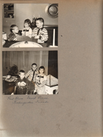 6122 dining room - Paul Bum, David Preice?, Susan - Kindergarten friends
