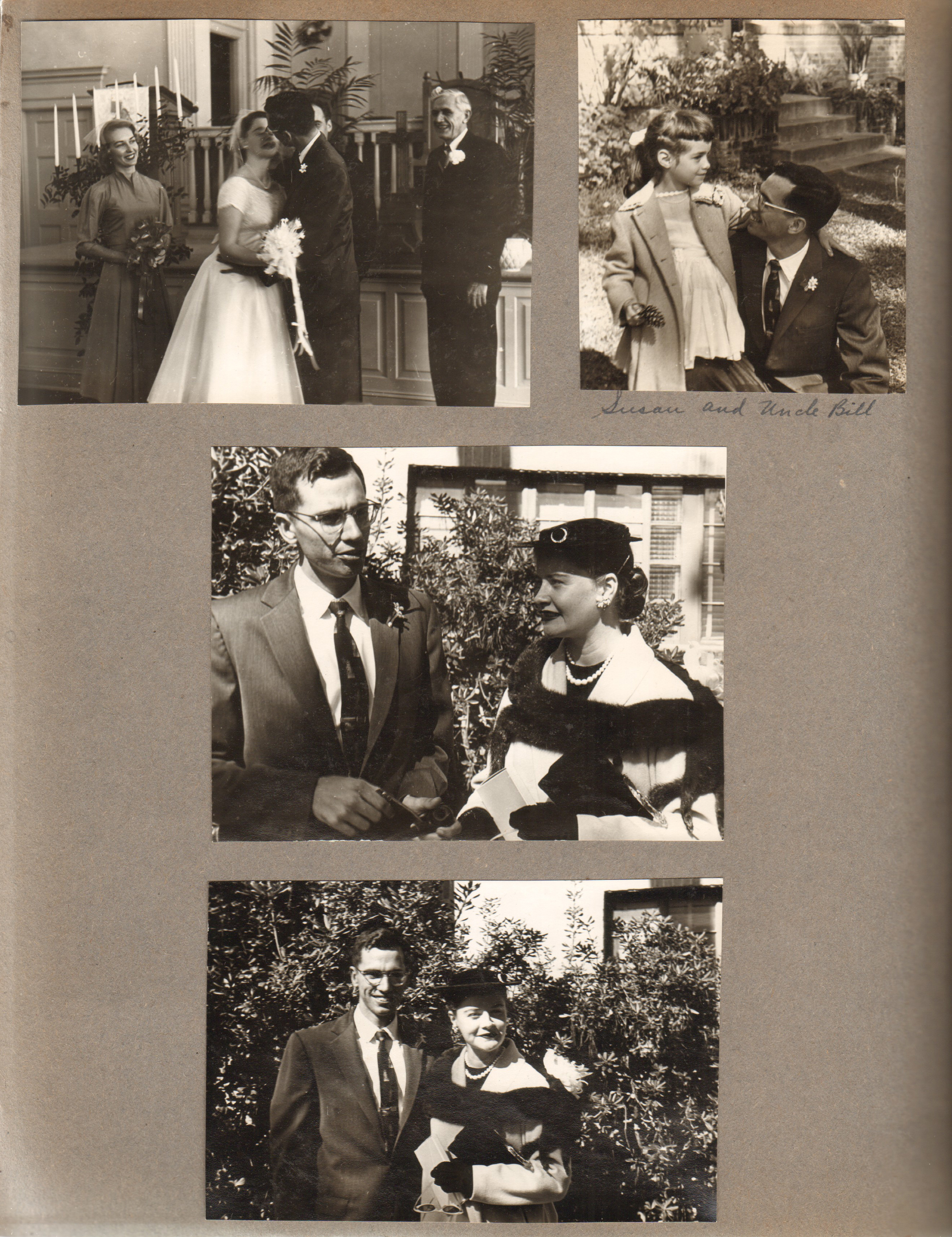 Helen and Bill wedding - Susan and Uncle Bill. Helen and Bill