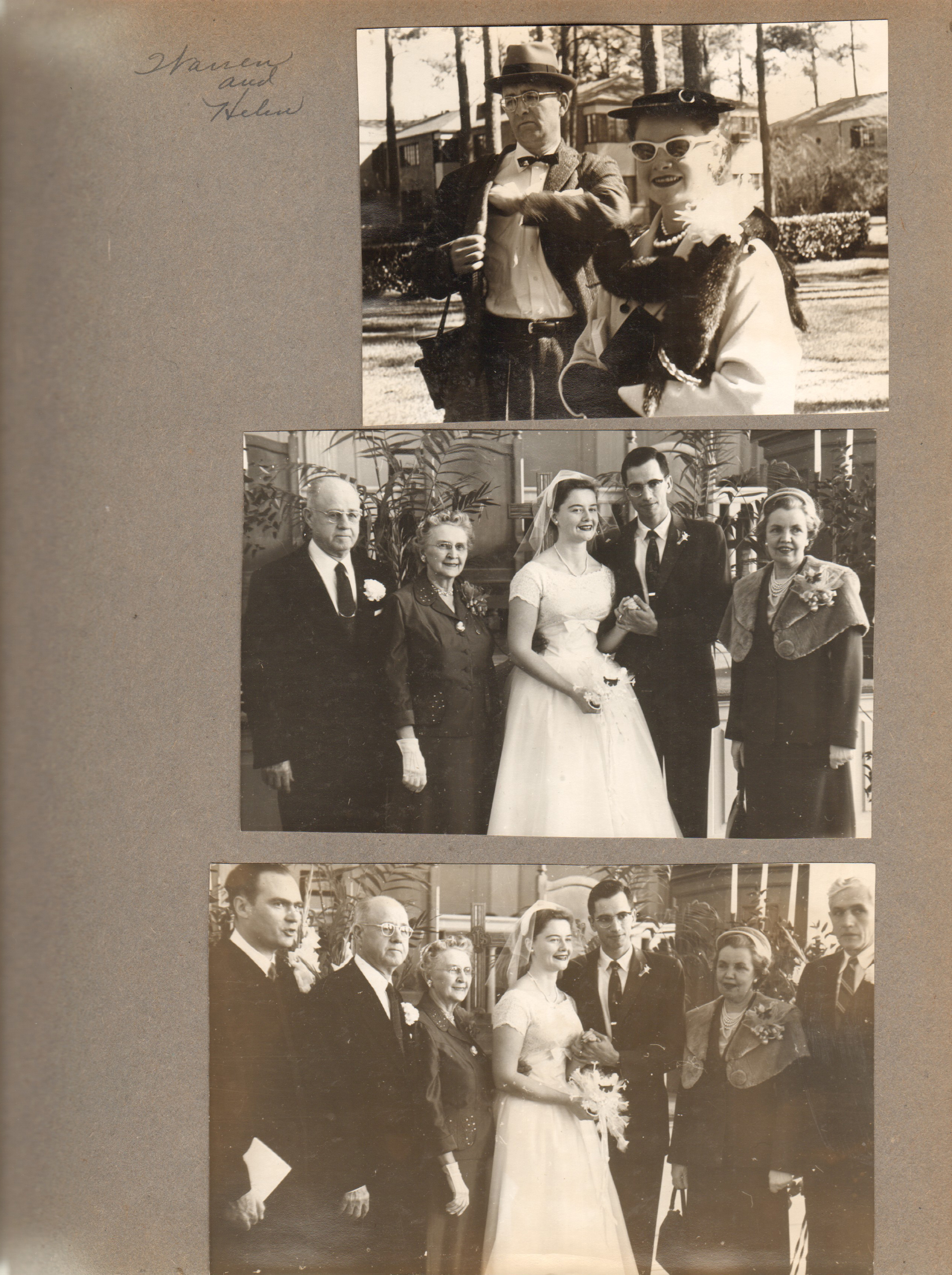 Helen and Bill wedding - Warren and Helen. Curt, Vonnie, Helen, Bill