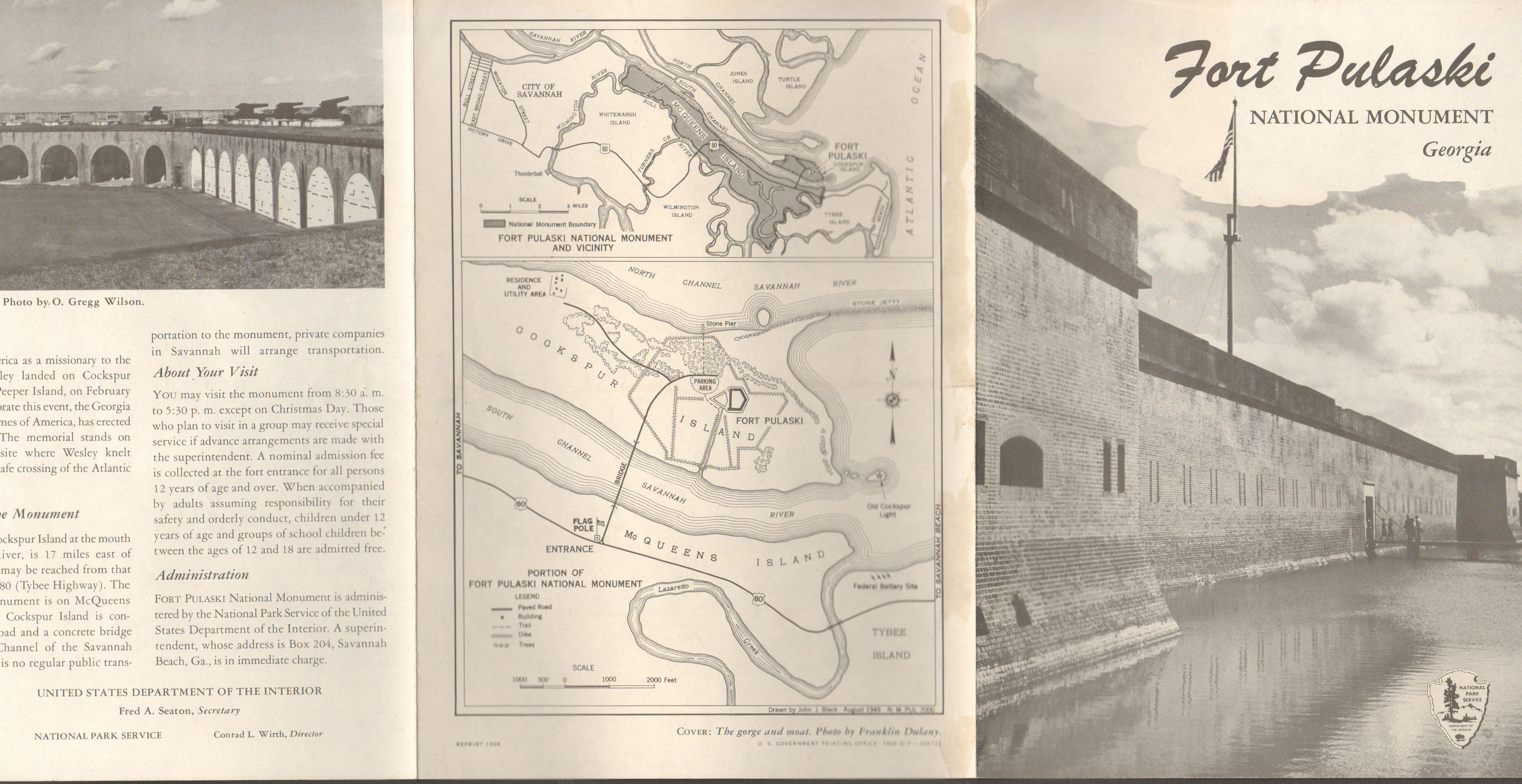 Ft Pulaski, Savannah brochure