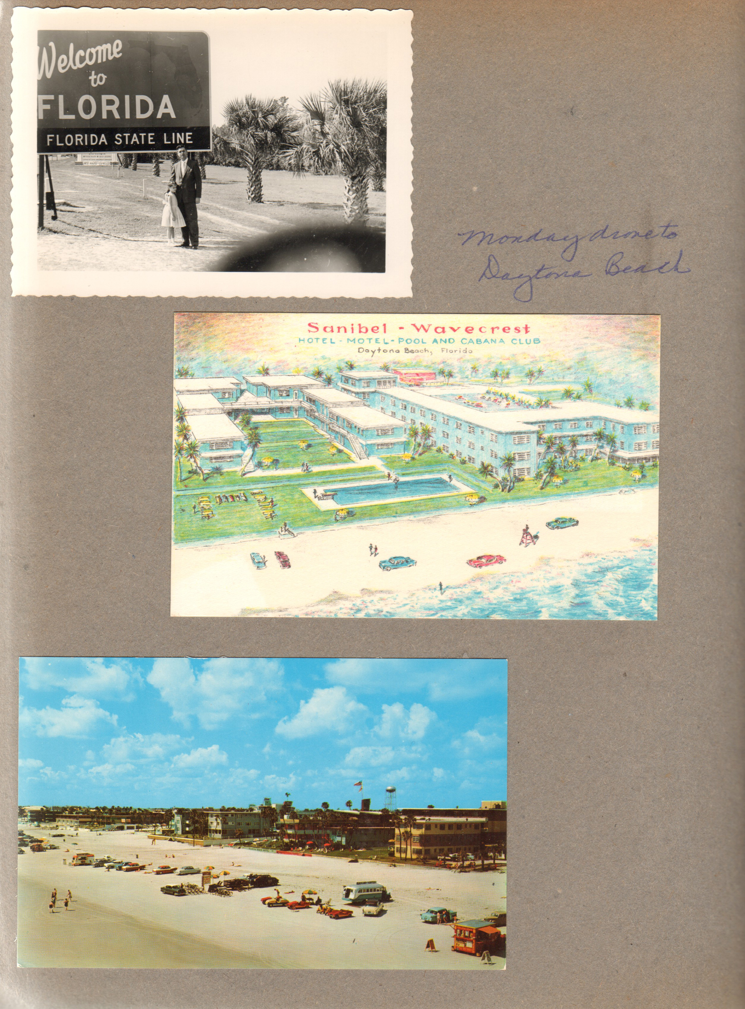 Susan and John Florida state line. Postcards - Sanibel Wavecrest