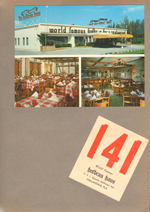 Postcard - Hofbrau House and parking card - Hallandale, Florida