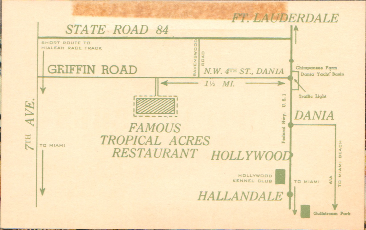 Tropical Acres card
