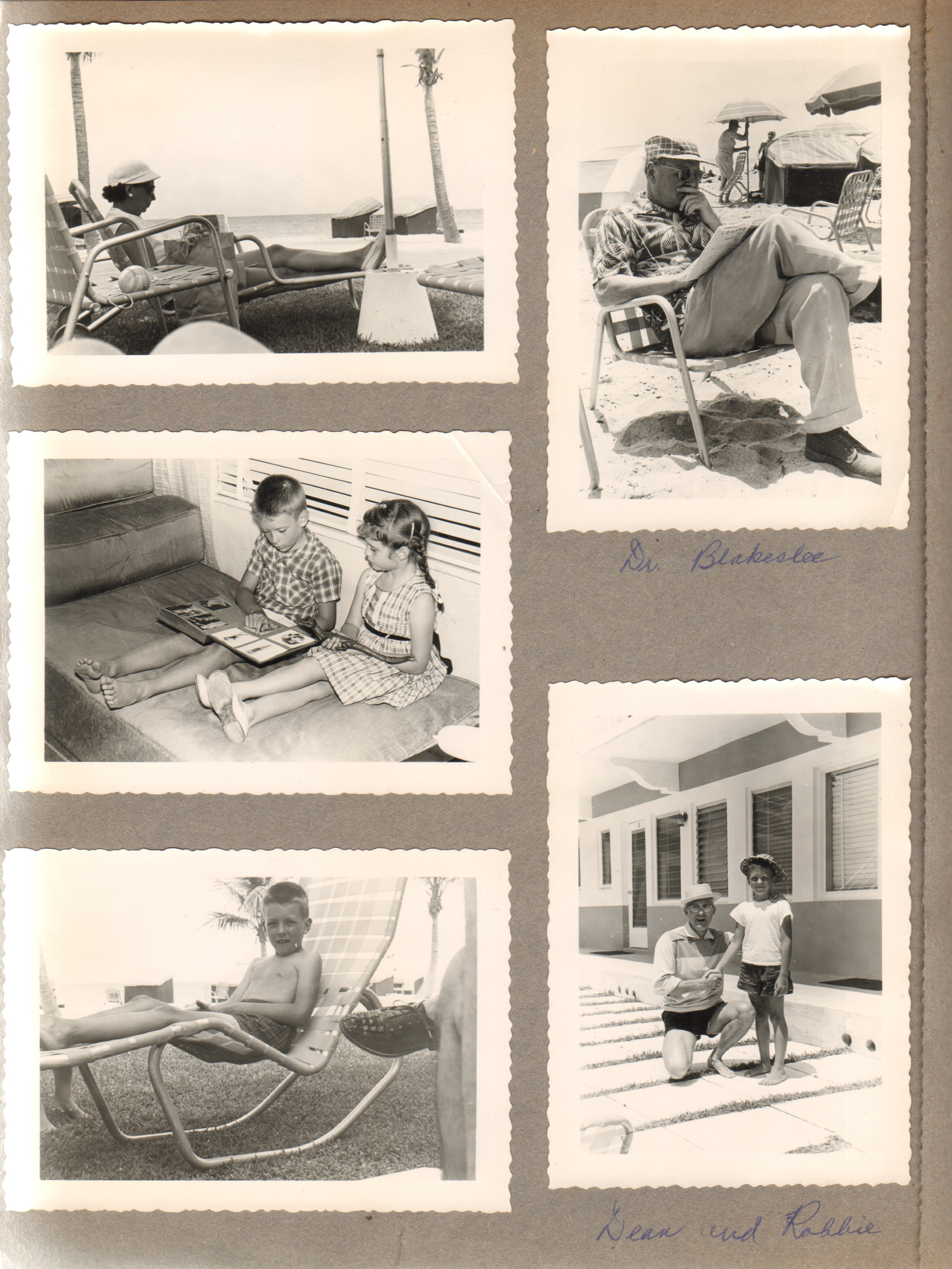 Florida - Hollywood Beach - Neptune. Dr Blakeslee. Dean and Robbie. Susan