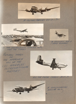 pictures taken on approach LAX - Western Airlines DC-7. Douglas A4 Navy bomber. TWA Constellation. Air Force cargo. Scandinavian DC-7