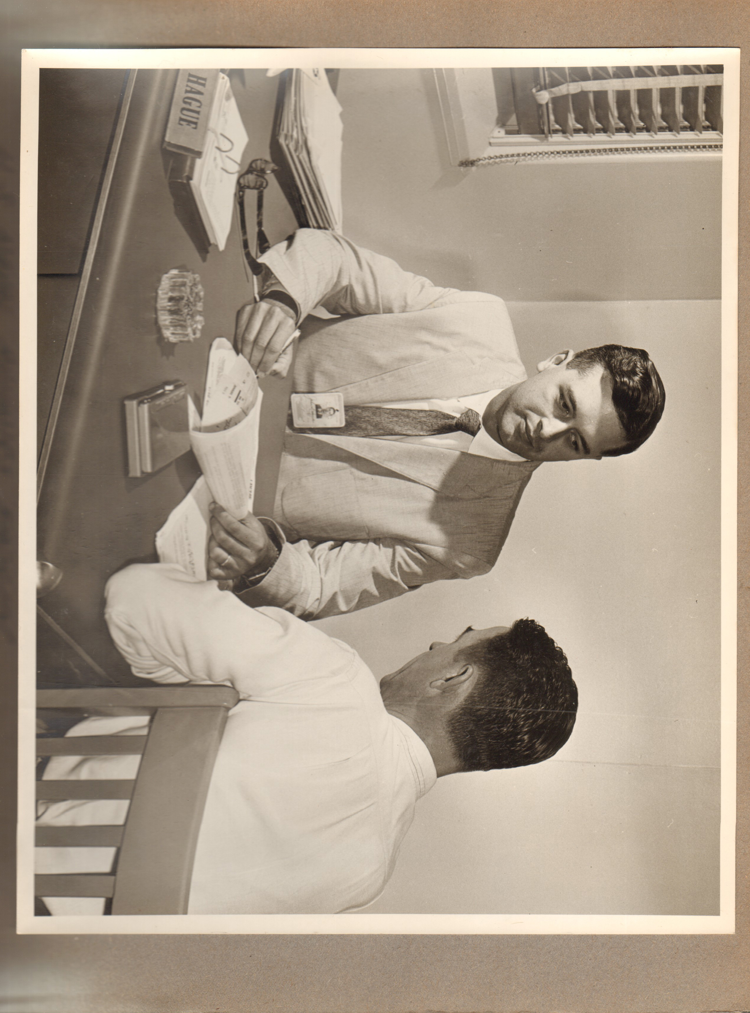 John D Hague in office at NAFI