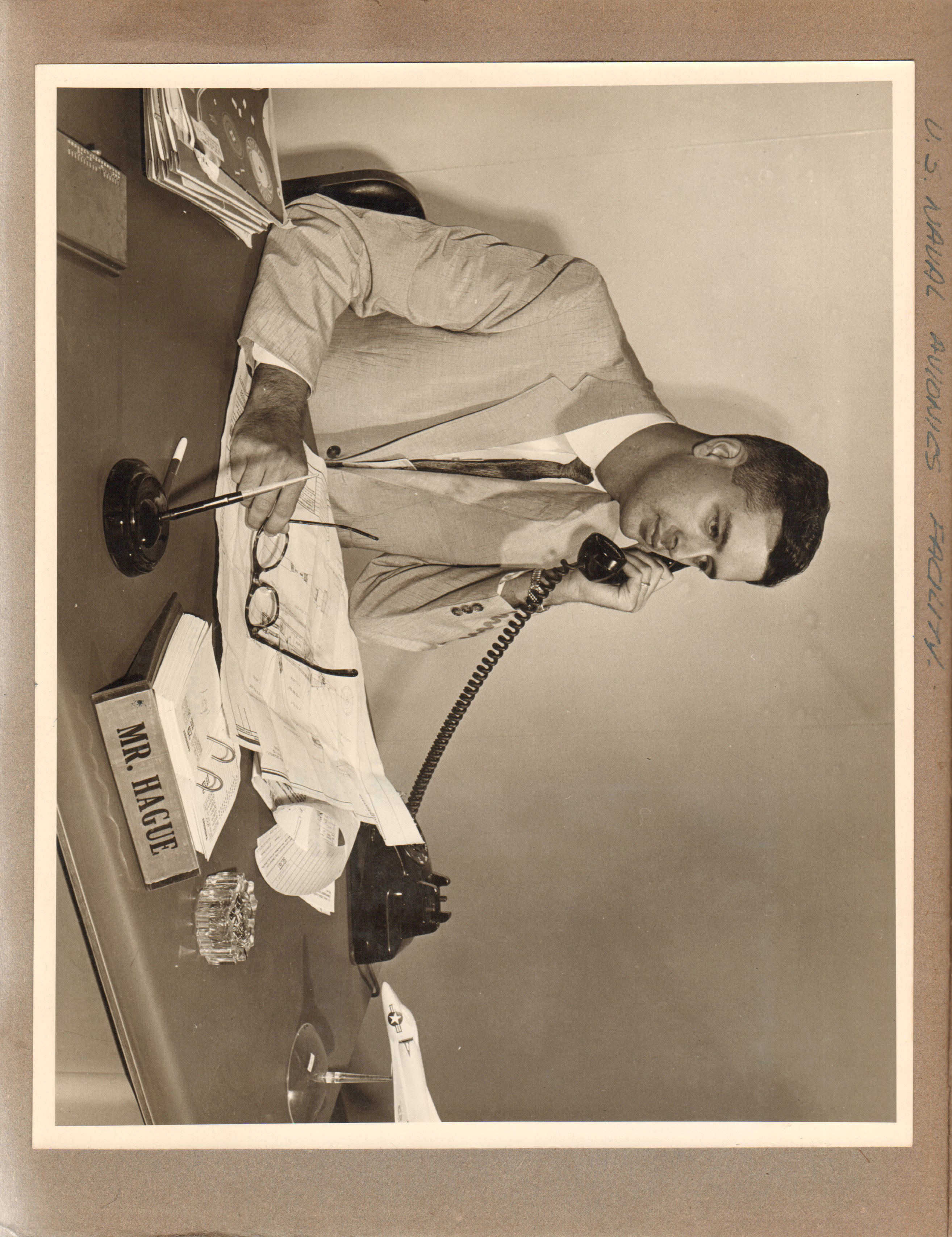 John D Hague in office at NAFI