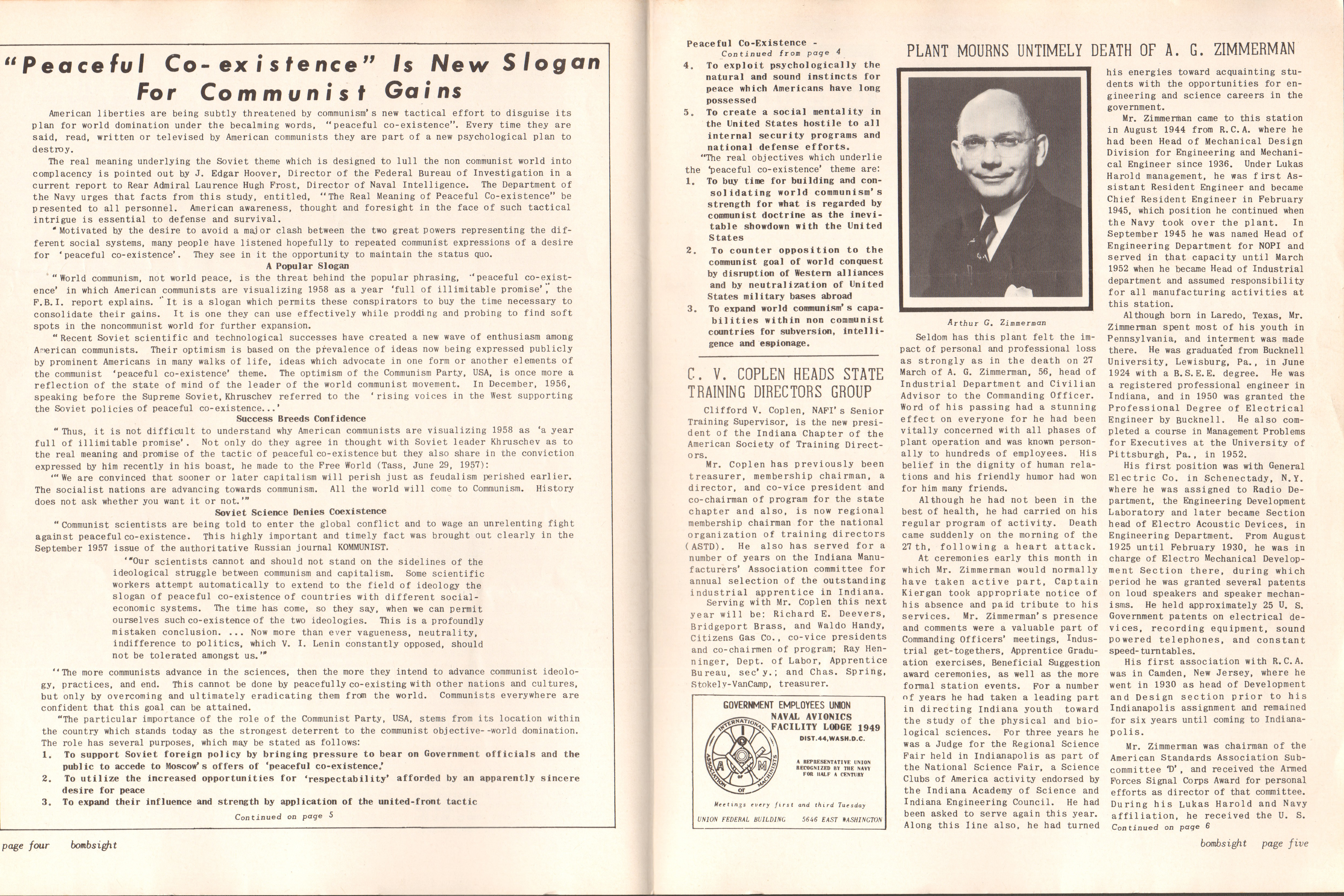 NAFI Bombsight newsletter
