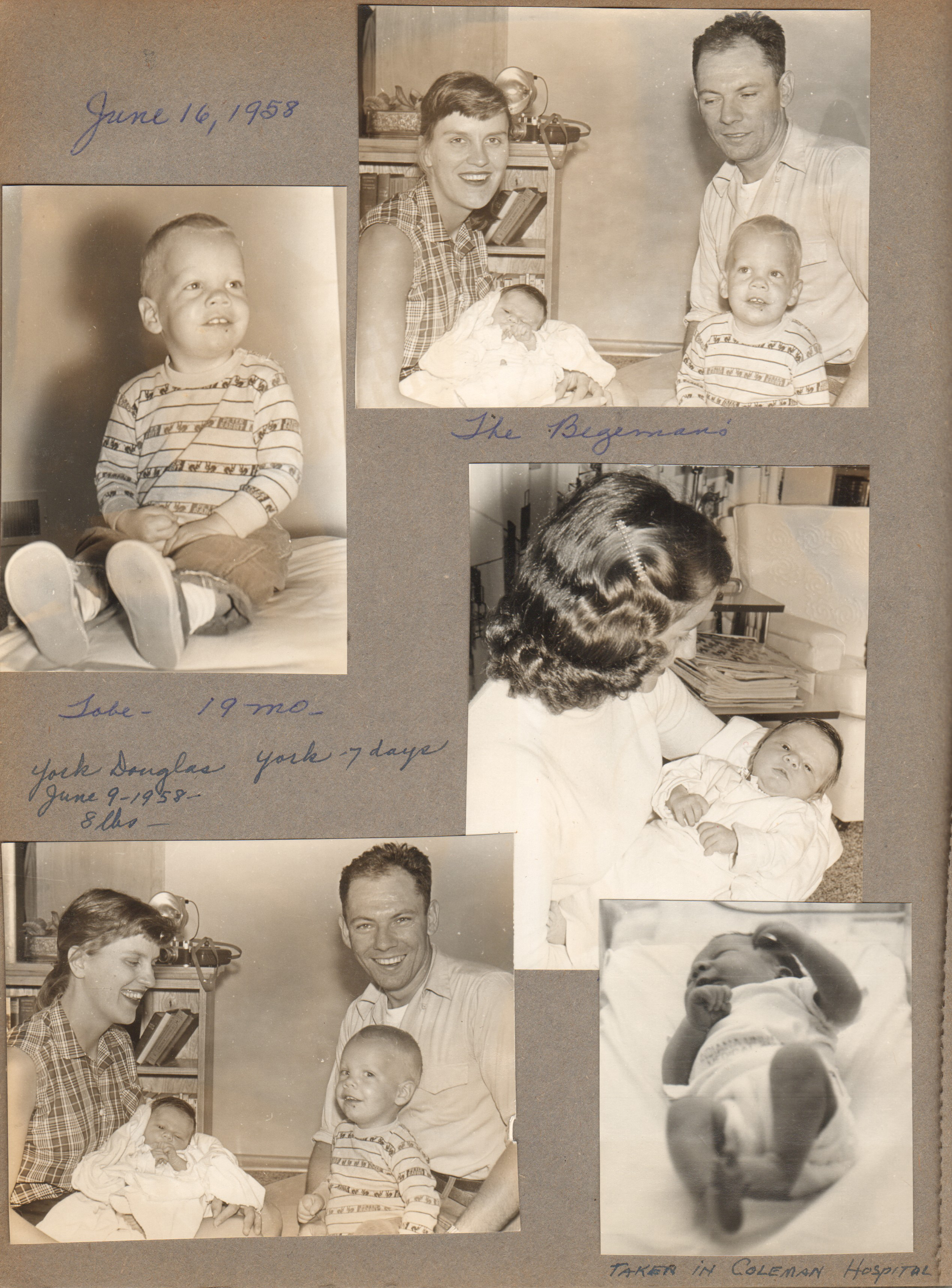 The Begeman's - Tobe. Jack Douglas York. Rosemary