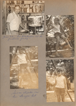 Dr Blakeslee at the picture party. Susan on swing set 6122
