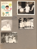 Susan birthday invitation. Cake. Debbie, Susan, Becky, Sheri, Sara, Karen. Becky, Sheri, Susan, Karen