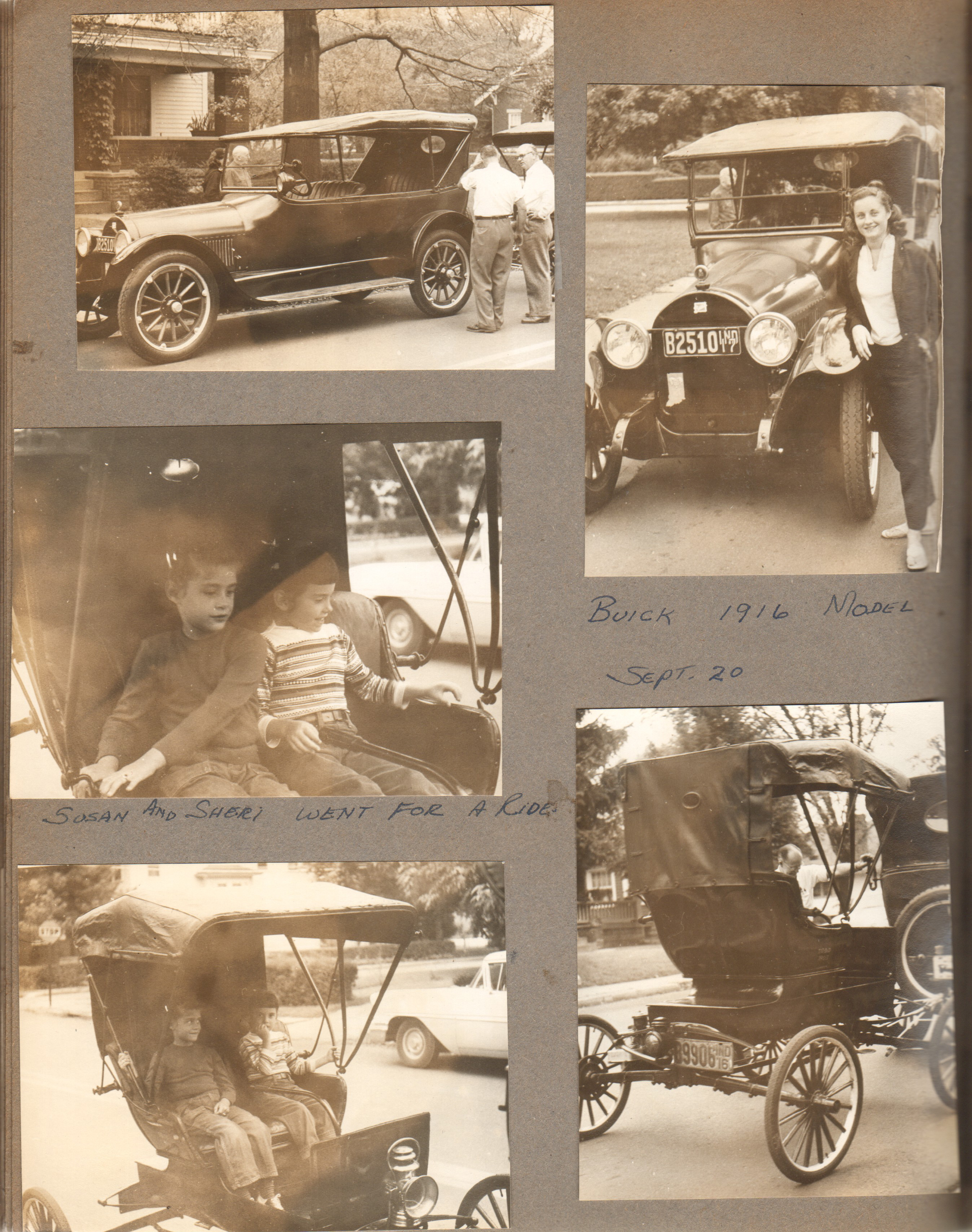 old cars - Susan and Sheri. Rosemary Buick 1916