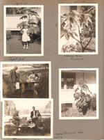 Susan and castor bean, Cagle Mills State Park - Curt, Vonnie, John Rosemary, Susan