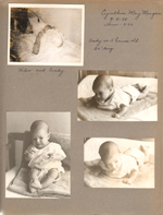 baby pictures of Cynthia May Morgan - Helen and Cindy