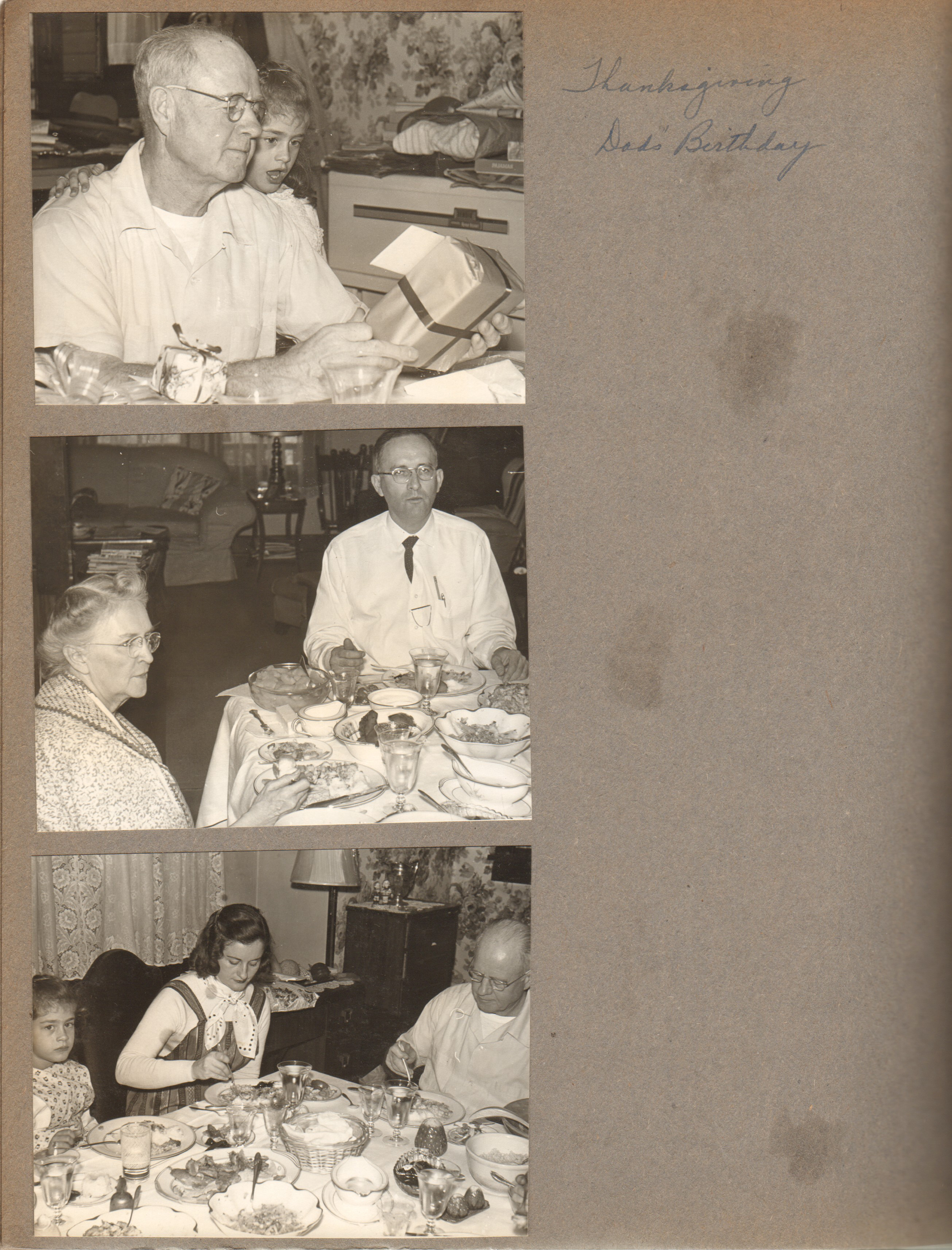 Thanksgiving at 3845 Capitol - Curt, Susan. Vonnie, Warren. Susan, Rosemary, Curt