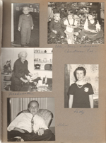 8815 Haverstick Christmas Eve - Eddie. Eddie, Karen and Susan by tree. Helen in kitchen. Patty and Glen