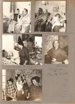 Christmas at Edna and Russell's in Castleton. Jo Ellen and Girstle. Russell and Mark. Edith and Nora Hague. Russie. Lynn, Cac, Jo Ellen and Patty