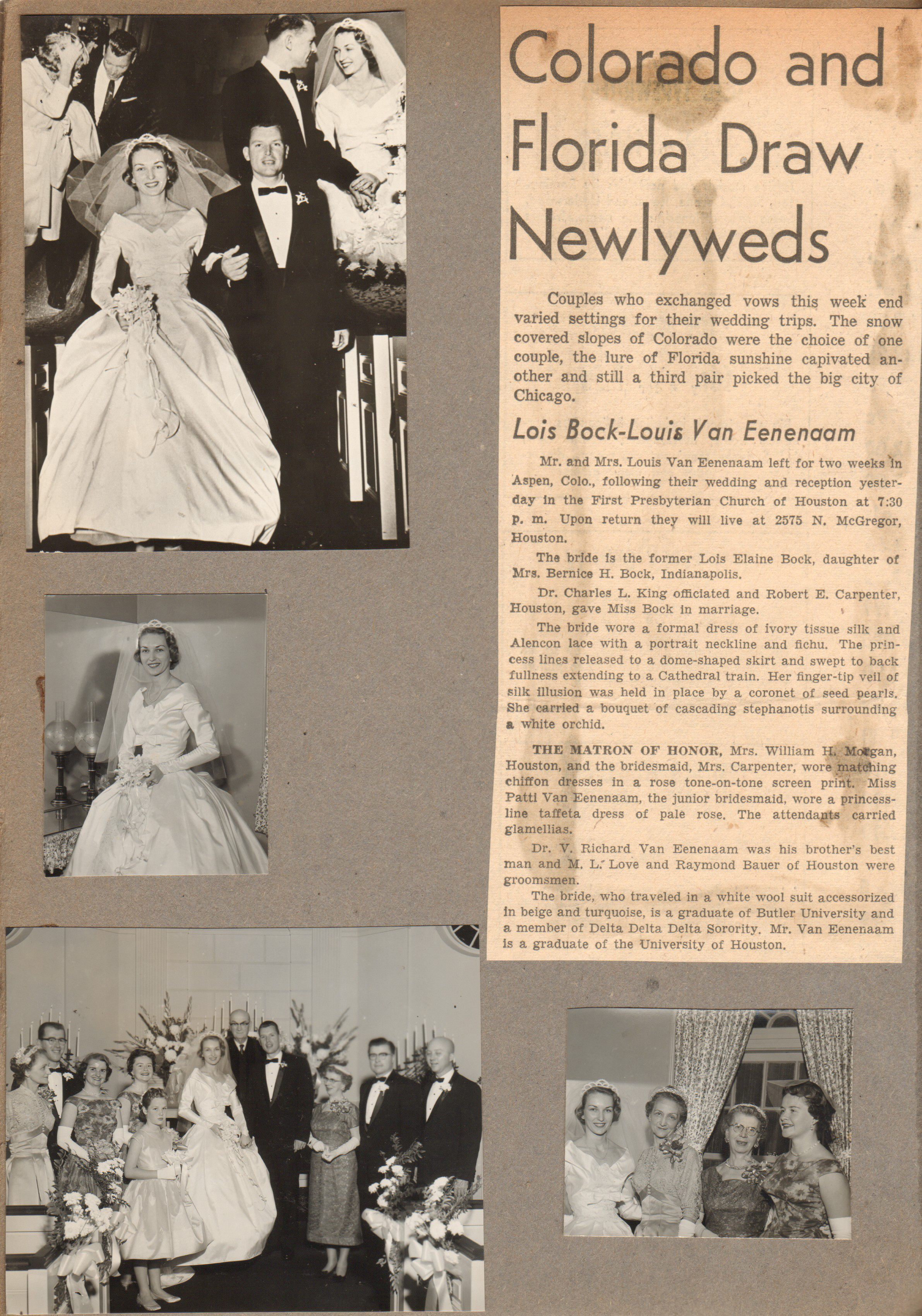 Bride - Mrs Louis Van Eenenaam
