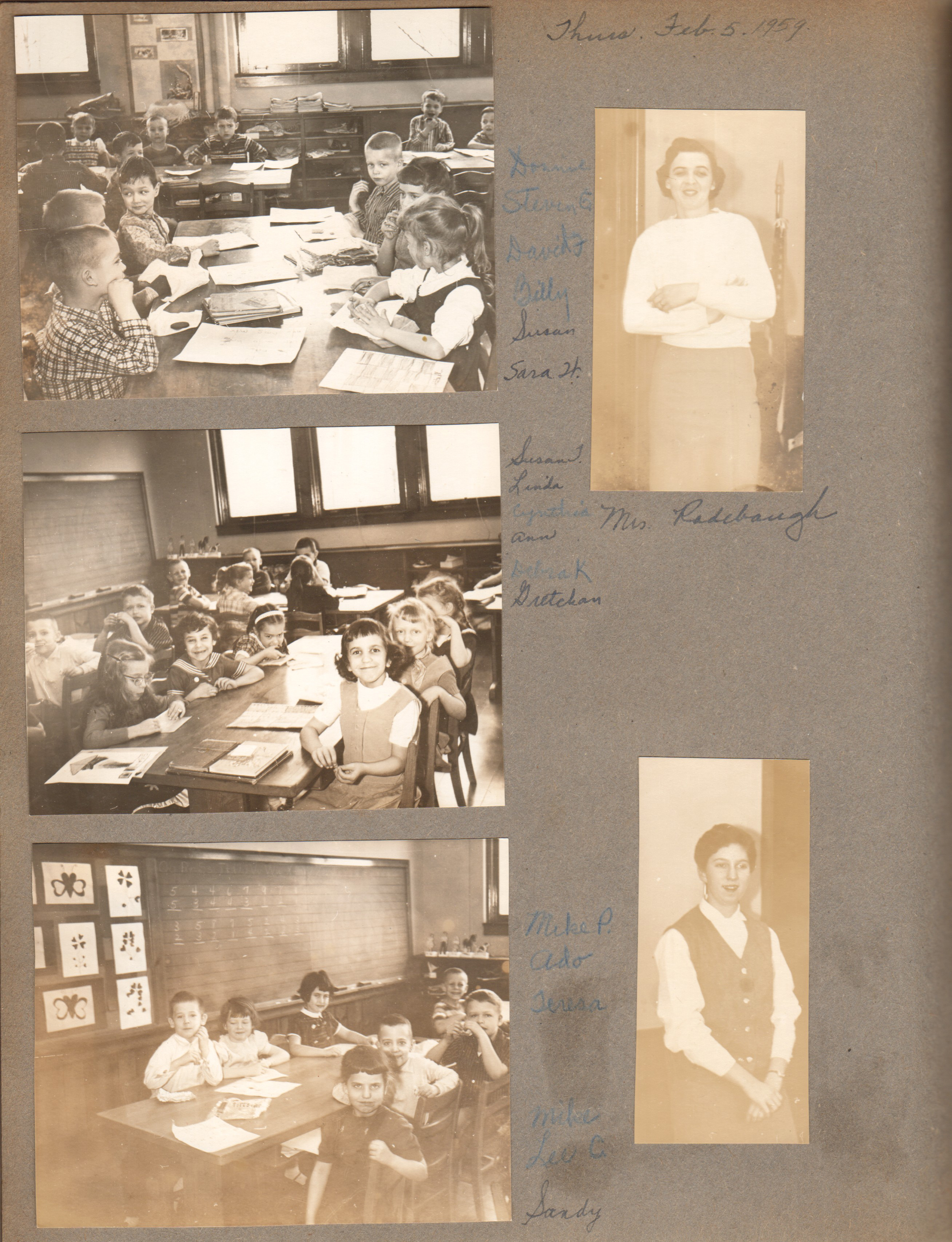 School 80 classroom - Mrs Rodebaugh teacher - Donnie, Steven G, David F, Billy, Susan, Sara H, Susan T, Linda, Cynthia, Ann, Debra K, Gretchan, Mike P, Adl, Teresa, Mike, Lee C, Sandy