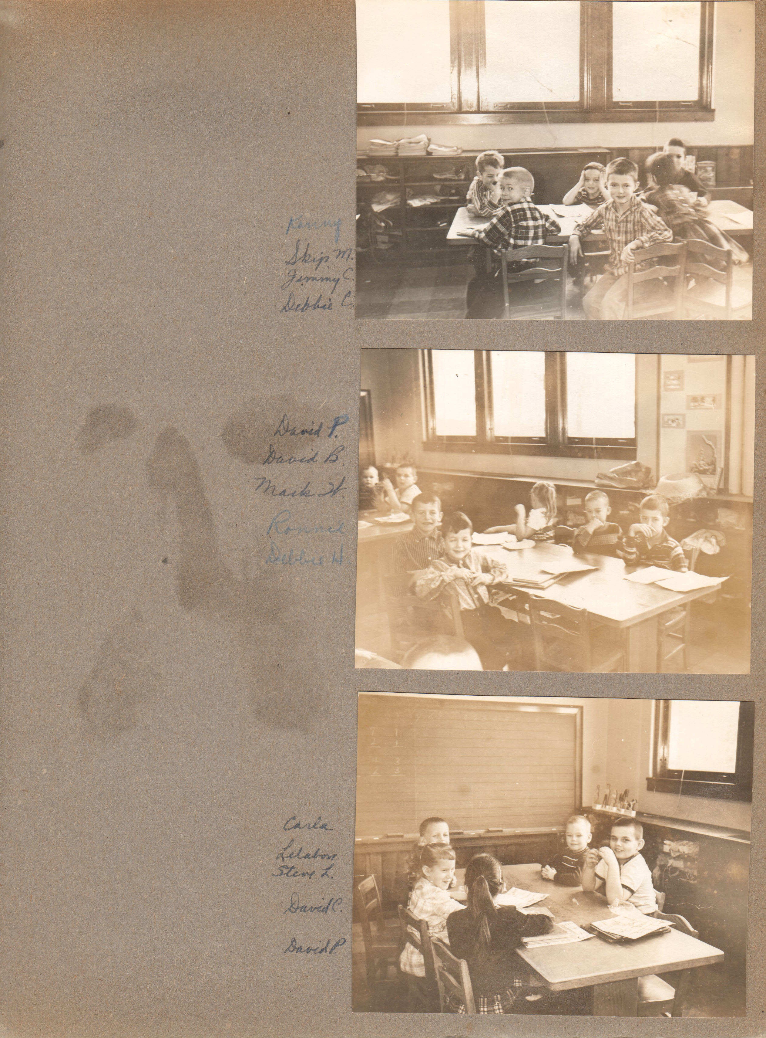 School 80 classroom - Kenny, Skip Miller, Jimmy C, Debbie C, David P, David B, Mark W, Ronnie, Debbie H, Carla, Lelebon, Steve L, David C. David P
