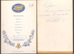 American Airlines Mercury beverage list and note to Susan