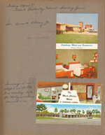 postcards - Oglethorpe Motel Albany Georgia, Mark Charles Motel St Petersburg Florida
